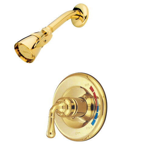 Kingston Brass KB632SO Magellan Single-Handle Pressure Balanced Shower Faucet in Polished Brass