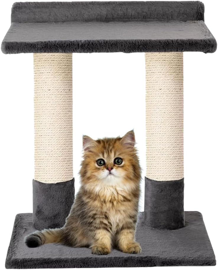 24 Inch Classic Comfort for Indoor Modern Premium Cats and Kittens Scratcher Larger Base for Better Stability, (Grey, Nat