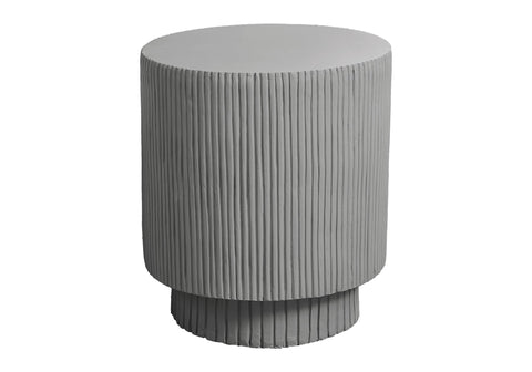 Monarch Specialties I 4148 Accent Table, 25" H, Indoor Or Outdoor, Bedroom, End, Living Room, Nightstand, Round, Side Table, Grey, Contemporary, Modern