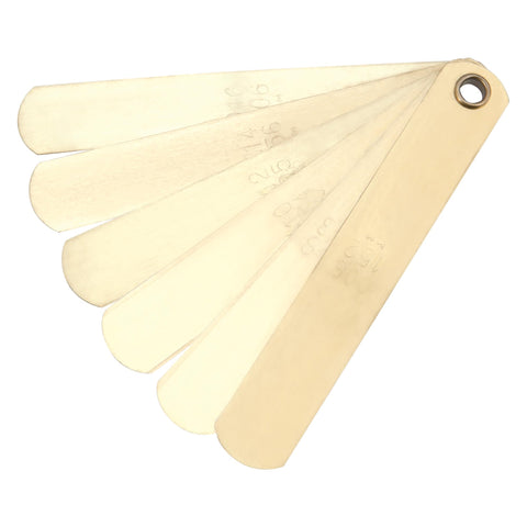 Performance Tool W80526 6-Piece Non-Magnetic Brass Blades Set for Electronic Ignition Distributors, SAE 006-016in & Metric 152-406mm Sizes
