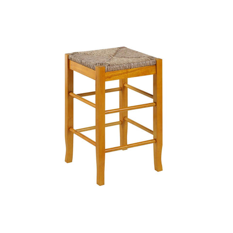 Boraam Square Rush Backless Counter Height Kitchen Stool - Oak
