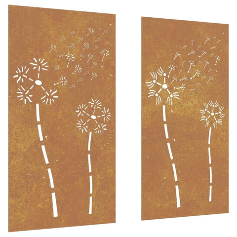 vidaXL Garden Wall Decoration Normal metal color, develops rust over time