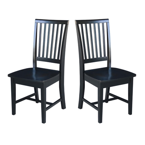 IC INTERNATIONAL CONCEPTS Set of Two Mission Side Chairs