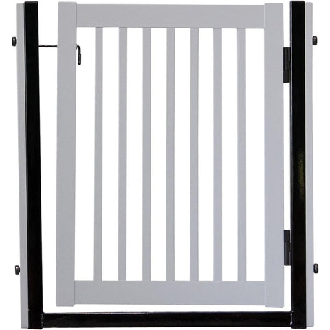 Citadel Pressure Mount Pet Gates are Handcrafted by Amish Craftsman 34 High - spans a 32 opening - Pumice Grey
