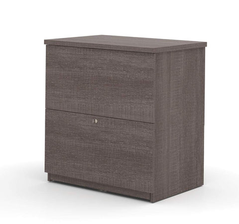 Bestar Universel 29W Standard Lateral File Cabinet in bark Grey