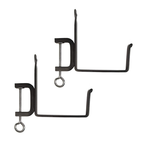 Achla Designs SFB-01C Clamp-On Flower Box, 6" Deck Bracket, Black