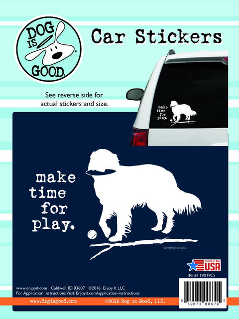 Enjoy It LLC 19019CS Make Time for Play Car Sticker