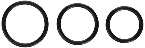 KinkLab Rubber Cock Rings, 3-Pack