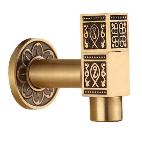 [Square] Brass Outdoor Antique Faucet Mop Pool Faucet Wall Faucet Kitchen/Garden
