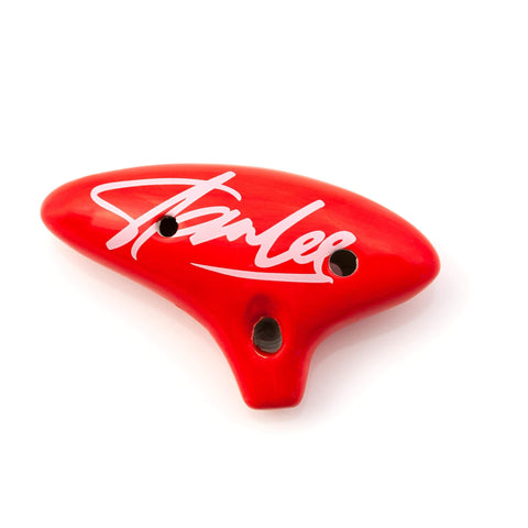Official Custom Stan Lee Ocarina of Doom Homage Item - Replica Wind Instrument - Features Handwritten Signature - Perfect Display Item for Home, Office, Collection - Licensed Merchandise