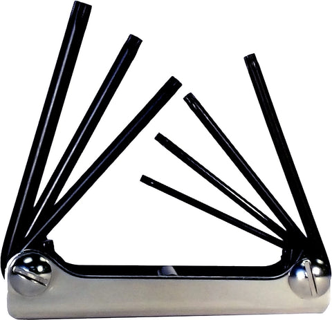 EKLIND 22571 Classic Steel Handle Fold-up TORX star Key - 7pc set T10-T40