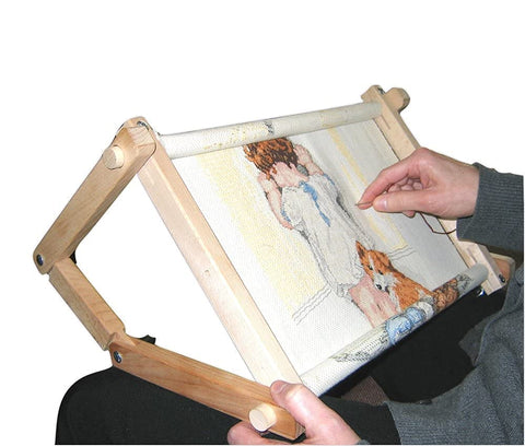 FA Edmunds Adjustable Hands Free Stitch and Scroll Lap/Table Frame, 8.50 x 18 inch