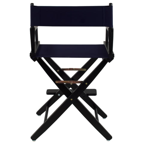 Oakestry American Trails Extra-Wide Director’s Chair, Solid American Hardwood, Foldable Counter-Height Chair with Footrest & Canvas Seat/Back – 24" Seat Height, 300 lbs Capacity (Navy)