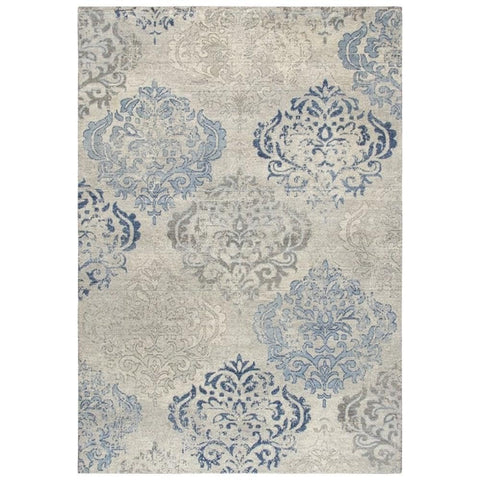 Rizzy Home Alora Decor Euphoria 5' x 8' Medallion Lt. Gray/Gray/Rust/Blue Hybrid Area Rug