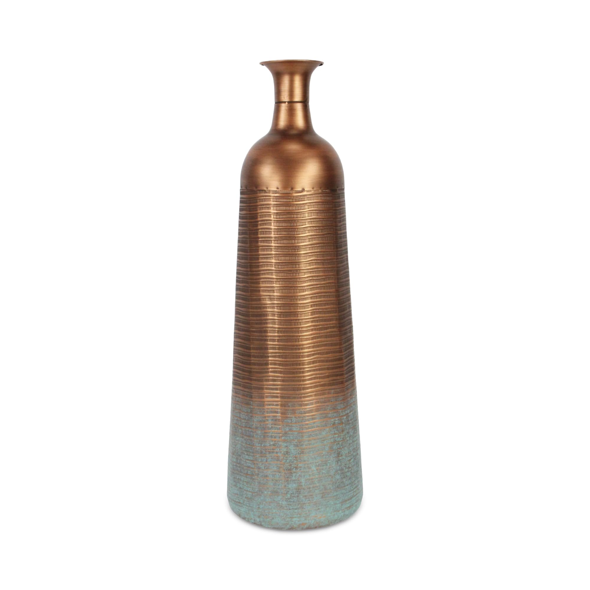 Kyani Copper and Rustic Teal Vase Decor - Large – KARTIT