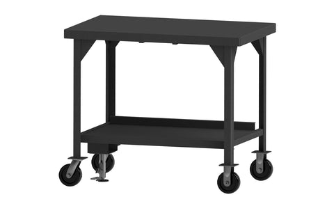 Durham HDWBMFL-3060-6PH-95 Mobile Workbench, floor lock, 60 x 30