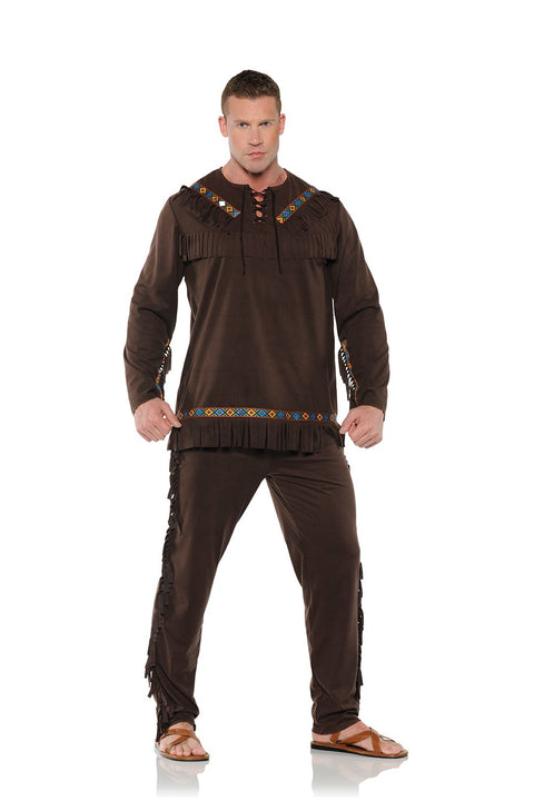 UNDERWRAPS Men's Native Indian Costume - Chief Brown