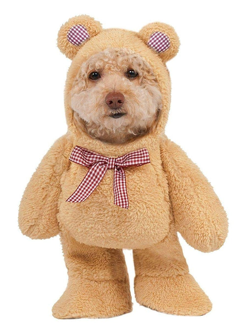Walking Teddy Bear Pet Costume - Medium