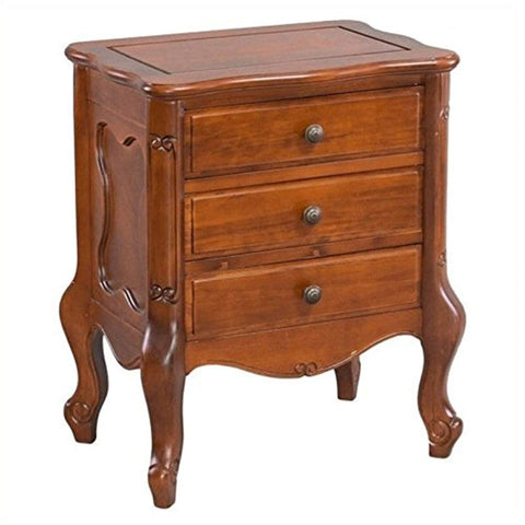 International Caravan Furniture Piece Windsor Three Drawer Table