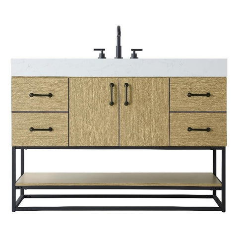 Elegant Kitchen and Bath 48" Single Bathroom Vanity in Honey Brown