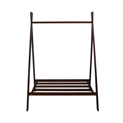 Casual Home Teepee Coat Rack with Shelf - Truffle Brown