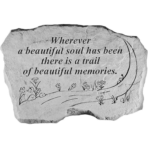 Oakestry Personalized Memorial Garden Stone Custom Engraved Sympathy Gift Weather-Resistant Remembrance Plaque Tribute for Loved Ones Outdoor Cemetery Condolence Decor Always with Us Grey