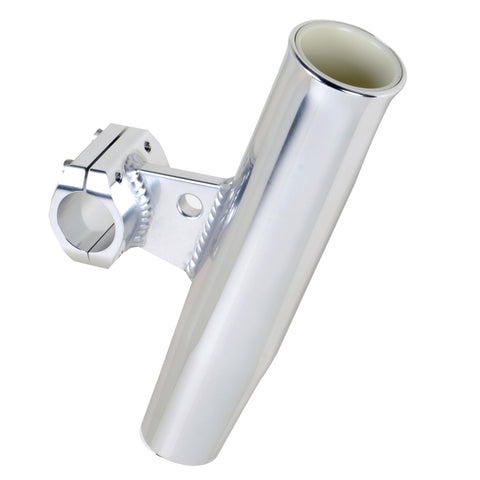 CE Smith - Aluminum Clamp-On Rod Holder - Sturdy Fishing Accessories - Fits 1-1/4” - 1-2/3” OD - Silver
