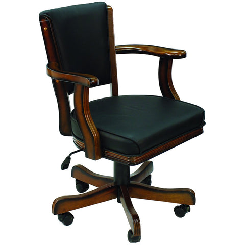RAM Gameroom Products Cushioned Game Table Arm Chair Finish: Chestnut