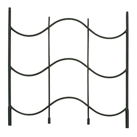 Oakestry Waves Trellis Extension Piece – Metal Garden Trellis Add-On for Vertical Plant Support – Weather-Resistant Black Powder Coated Iron – Compatible with Waves Trellis System