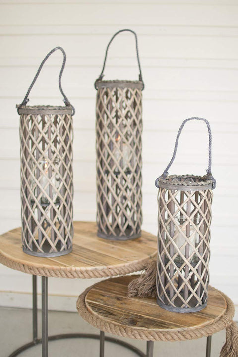 Kalalou CLUX1066 Lantern, Gray
