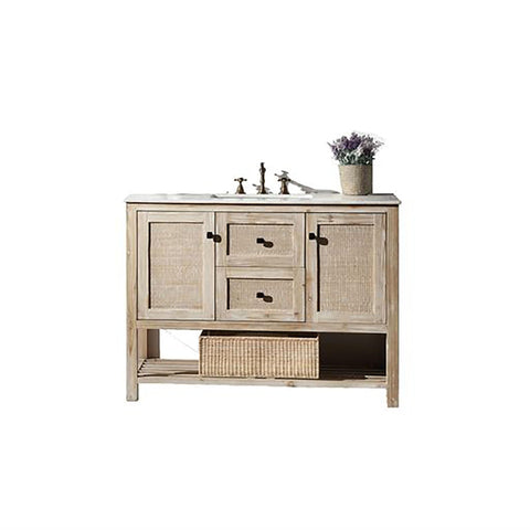 Legion Furniture WH5148 Bathroom Vanity, 48", White Wash