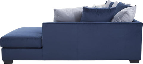 American Furniture Classics 8-A317V8-K Casual Comfort Sectional Sofa in Blue