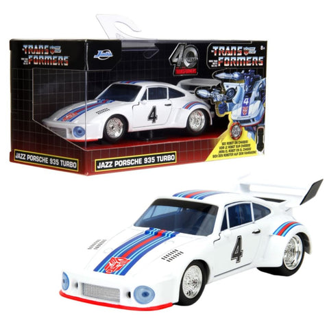 Jada Toys 1:32 Scale Transformers G1 Jazz 1976 Porsche 935 Turbo Diecast Vehicle