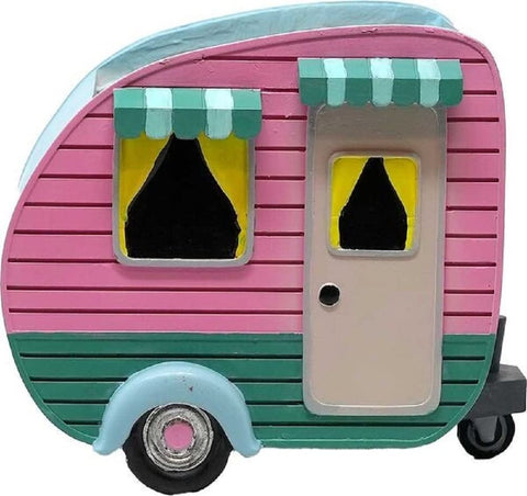 Spoontiques Camper Flower Pot, Home Décor, Tabletop Decoration, Vase Window Décor, Indoor Outdoor Décor