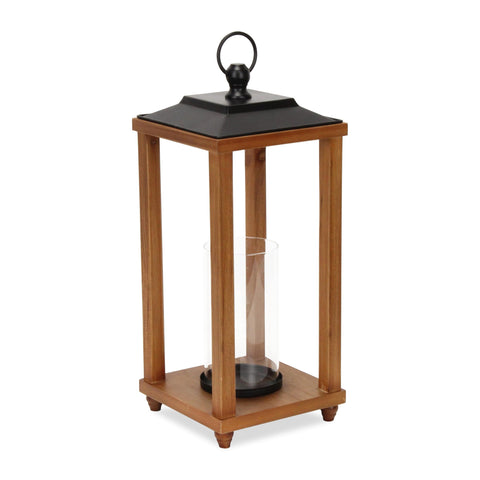 Cheungs Vivora Wood & Metal Open Side Lantern - Small 6073