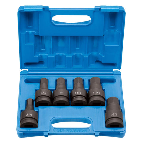 1" Drive 6 Piece Hex Driver Set