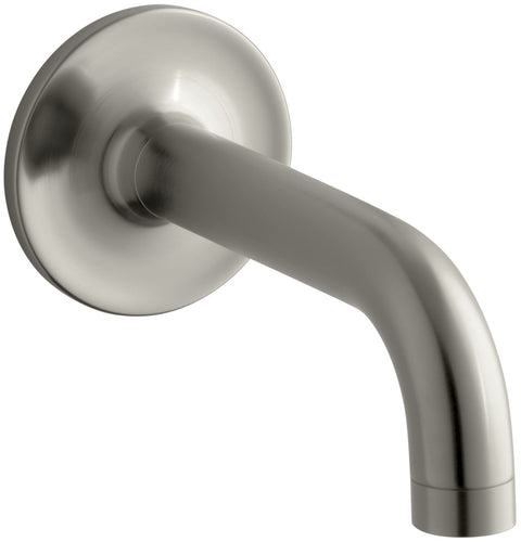 Kohler 14427-BN Purist® Wall-Mount 90 Degree Bath spout, 2.5 gpm, Vibrant Brushed Nickel