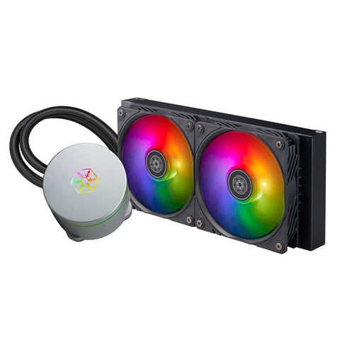 AIO CPU liquid cooling/ARGB/Dual 120mm PWM fan/MCT pump/Universal Intel & AMD socket solution