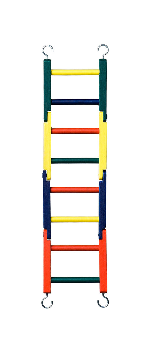 Prevue Pet Products BPV01140 Carpenter Creations Bendable Wood 4-Section Bird Ladder, 15-Inch, Colors Vary