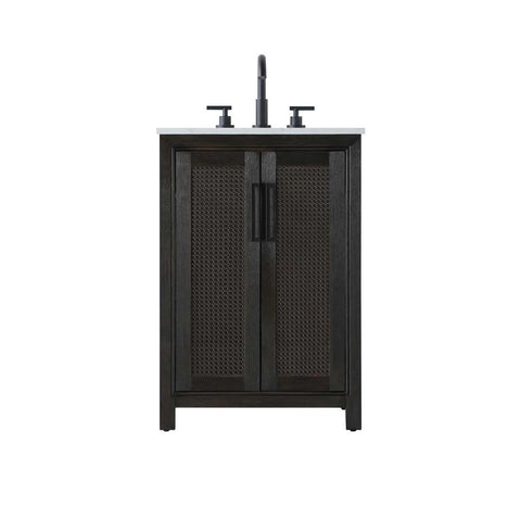 Elegant Kitchen and Bath 24" Single Bathroom Vanity in Chocolate Oak