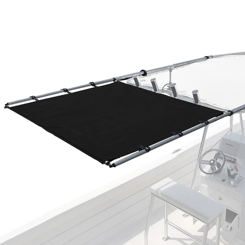 SureShade PTX Power Shade - 51" Wide (Black) - Easy Installation on T-Top or Hardtop Boats - 600D Marine Canvas, Stainless Steel Frame - 12V DC Motors - Anti-Racking and Auto Shut-Off - PTXSS51BK