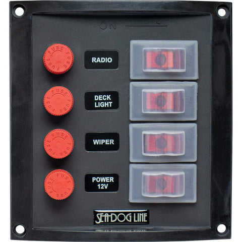 SEA DOG 424016-1 Corp Vertical 4-Gang Panel Boating Equipment
