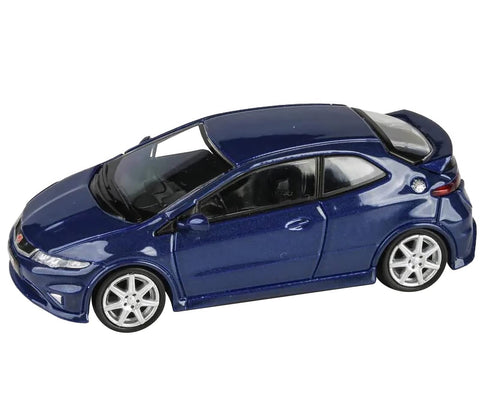 2007 Civic Type R FN2 Sapphire Blue Metallic 1/64 Diecast Model Car by Paragon Models PA-55396