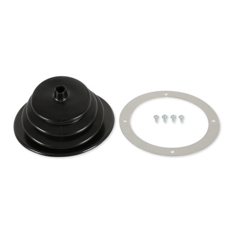 Mr. Gasket Small Round Shifter Boot, Black