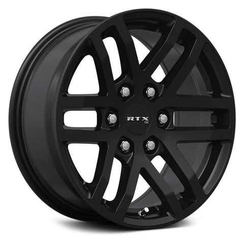 RTX OAK Custom Wheel - 18x9, 30 Offset, 6x135 Bolt Pattern, 87.1mm Hub - Gloss Black Rim
