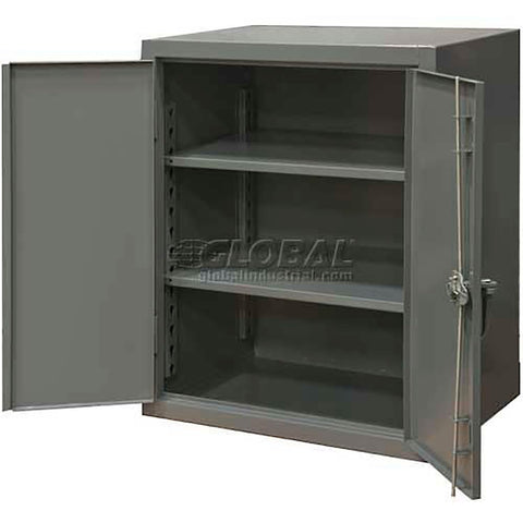 Durham Extra Heavy Duty Welded 12 Gauge Steel Counter Top Cabinet, HDC-203642-2S95, 1900 lbs Shelf Capacity, 20" Length x 36" Width x 42" Height, 2 Shelves