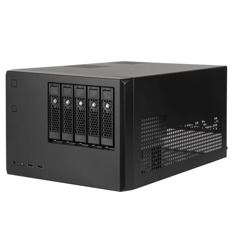 Silverstone Technology CS351 5-Bay SAS-12G / SATA-6G hot-swappable high Performance NAS Chassis, SST-CS351B