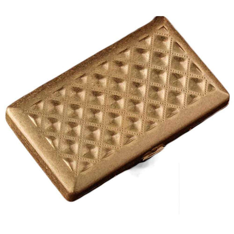 Brass Cigarette Case Copper Cigarette Case/Box/Holder ¨C Double Sided Flip Open Pocket Storage Case