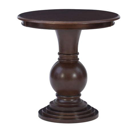 Powell 809-350 Espresso Round Accent Table 26"L x 26"W x 26"H