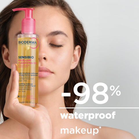 Bioderma Sensibio Micellar Cleansing Oil, 1st Ecobiological Micellar Formula Gentle Face Cleanser That Deeply Cleanses